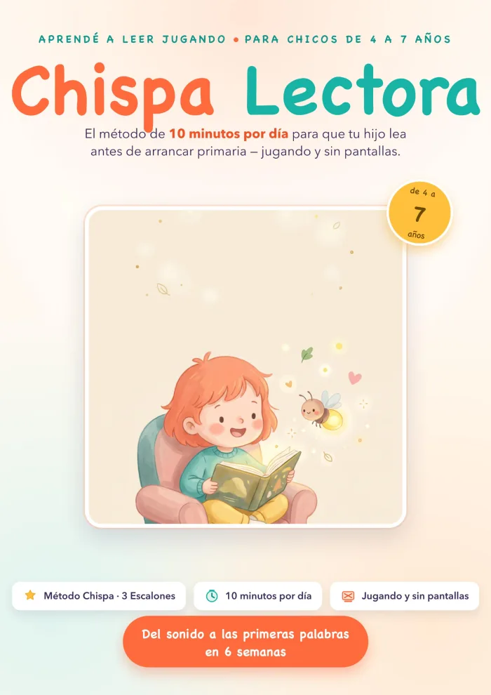 Tapa del sistema completo Chispa Lectora, 87 páginas